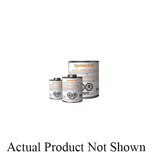 System 636® 196046 Low VOC CPVC Cement, 1 pt Container, Orange