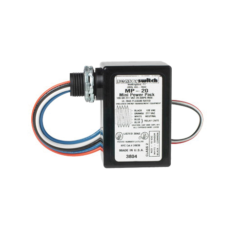 Sensor Switch™ MP20 MP Series Power Pack, 1 hp, 120/240/277 VAC Input, 15 VDC Output, 70 to 110 mA, 40 mA Relay