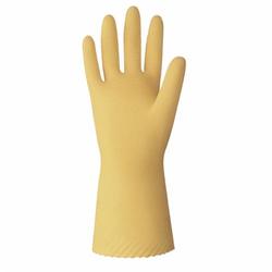 Value Master™ VMUL-09 Chemical-Resistant Gloves, L/SZ 9, Natural Rubber Latex, Amber, Unlined Lining, 12 in L, Resists: Abrasion, Cut and Puncture, Unsupported Support, Rolled Cuff, 18 mil THK