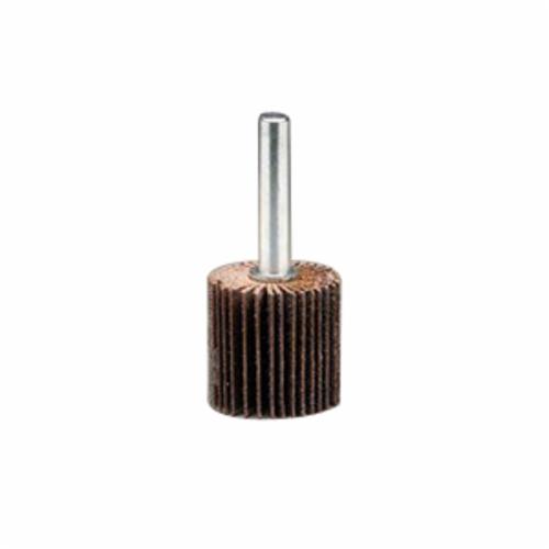 Merit® Grind-O-Flex™ 08834137375 MM-2010 High Performance Mandrel Mount Mini Coated Flap Wheel, 2 in Dia Wheel, 1 in W Face, 1/4 in Dia Shank, 320 Grit, Extra Fine Grade, Ceramic Alumina Abrasive