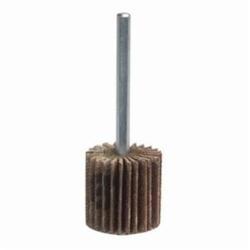 Merit® Grind-O-Flex™ 08834137355 Mini Super Finish Small Diameter Coated Flap Wheel, 2 in Dia Wheel, 1/2 in W Face, 1/4 in Dia Shank, 320 Grit, Extra Fine Grade, Aluminum Oxide Abrasive