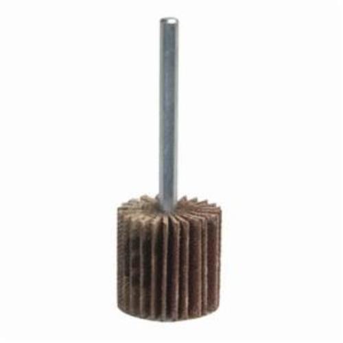 Merit® Grind-O-Flex™ 08834137420 High Performance Mini Small Diameter Coated Flap Wheel, 2-1/2 in Dia Wheel, 1-1/2 in W Face, 1/4 in Dia Shank, 60 Grit, Coarse Grade, Ceramic Alumina Abrasive