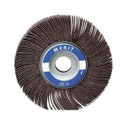 Merit® Grind-O-Flex™ 08834137541 MM-5834 Micro-Mini Coated Flap Wheel, 5/8 in Dia Wheel, 3/4 in W Face, 1/8 in Dia Shank, 80 Grit, Medium Grade, Aluminum Oxide Abrasive