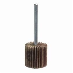 Merit® Grind-O-Flex™ 08834137812 Mini Super Finish Small Diameter Coated Flap Wheel, 1-3/16 in Dia Wheel, 1/2 in W Face, 1/4 in Dia Shank, 120 Grit, Fine Grade, Aluminum Oxide Abrasive