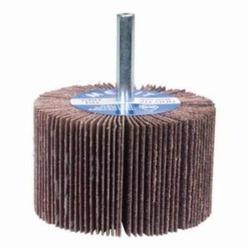Merit® Grind-O-Flex™ 08834144463 Cup Mini Small Diameter Coated Flap Wheel, 2-1/2 in Dia Wheel, 1-1/2 in W Face, 1/4 in Dia Shank, 60 Grit, Coarse Grade, Aluminum Oxide Abrasive