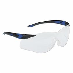 North® by Honeywell T65505B Lightning Plus™ T6550 Safety Eyewear, 4A/Anti-Fog/Anti-Static/Anti-UV/Scratch-Resistant, Clear Lens, Wrap Around/Half-Frame Frame, Black, Elasto LT Frame, Polycarbonate Lens, ANSI Z87.1-2010, CSA Z94.3