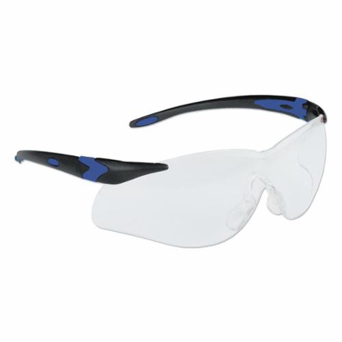 North® by Honeywell T65505B Lightning Plus™ T6550 Safety Eyewear, 4A/Anti-Fog/Anti-Static/Anti-UV/Scratch-Resistant, Clear Lens, Wrap Around/Half-Frame Frame, Black, Elasto LT Frame, Polycarbonate Lens, ANSI Z87.1-2010, CSA Z94.3