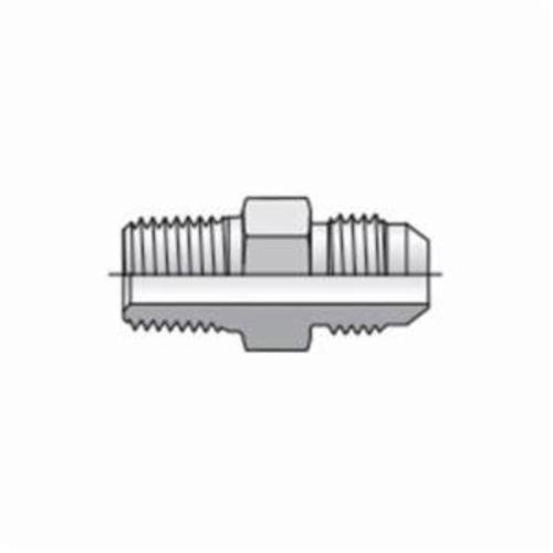 Parker® 12F3MXS F3MX Triple-Lok® Straight Tube to Pipe Adapter, 3/4 in x 3/4-14 Nominal, 37 deg Male JIC Flare x Male BSPT End Style, Steel