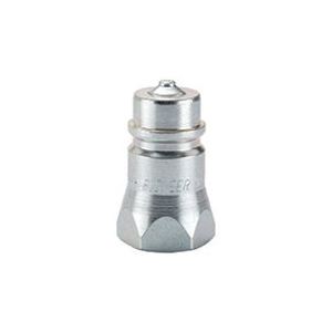 Parker® 4010-2P Male Tip Hydraulic Quick Coupling Nipple, 1/4-18 Nominal, Female NPTF, Steel/Nitrile Seal