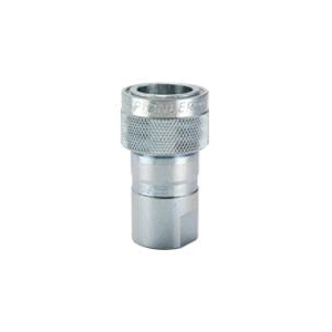 Parker® 4150-5 4000 General Purpose Hydraulic Quick Coupler, 3/4-14 Nominal, Female NPTF, Nitrile Seal/Steel Valve