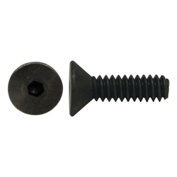 Paulin® Papco® 1374-309 Flat Fully Threaded Heat Treated Socket Head Cap Screw, 1/4-20, 1 in OAL, Alloy Steel
