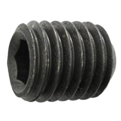 Paulin® Papco® 1382-135 Fully Threaded Heat Treated Socket Set Screw, #8-32, 3/8 in L, Cup Point, Alloy Steel