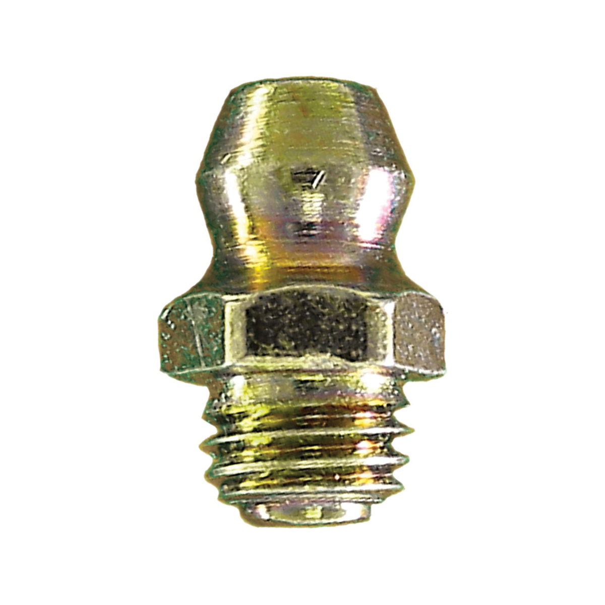 Paulin® Papco® 904-692 Straight Hydraulic Grease Fitting, 5/16-24 Thread, Yellow Zinc Plated, Hardened Steel