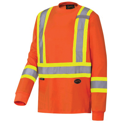 Shirt 100% Cotton Long Sleeve 4" Stripes - 2Xl