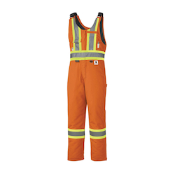 PIONEER® V2560351 Safety Overall, Orange, Quilted Modacrylic Polyester