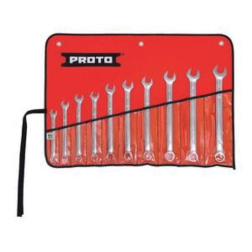 Proto® TorquePlus™ J1200MHASDT500 Anti-Slip Design Combination Wrench Set, Metric, 10 Pieces, 10 to 19 mm, Full Polished