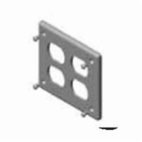 ROYAL® RDRC20-2 F Series 4-Outlet Cover Plate, 2 Gangs, PVC