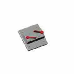 ROYAL® RVSC20-2 Double Toggle Weatherproof Cover Plate, 2 Gangs, PVC
