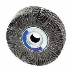 SAIT® 72003 2A Premium Coated Flap Wheel, 6 in Dia, 1 in W Face, 120 Grit, Fine Grade, Aluminum Oxide Abrasive