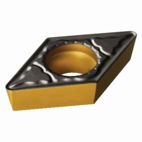 Sandvik Coromant 6434030 CoroTurn® 111 Turning Insert, ANSI Code: DPMT 3(2.5)2-PM 4325, DPMT Insert, Material Grade: K, P, 3(2.5)2 Insert, Rhombic Shape, 11 Seat, Positive Rake, Neutral Cutting, For Use On Cast Iron and Steel, Carbide