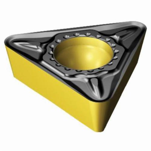Sandvik Coromant 6434048 CoroTurn® 111 1-Sided Basic Shape Turning Insert, ANSI Code: TPMT 3(2.5)1-PM 4325, TPMT Insert, Material Grade: K, P, 3(2.5)1 Insert, Triangular Shape, 16 Seat, Positive Rake, Neutral Cutting, For Use On Cast Iron and Steel
