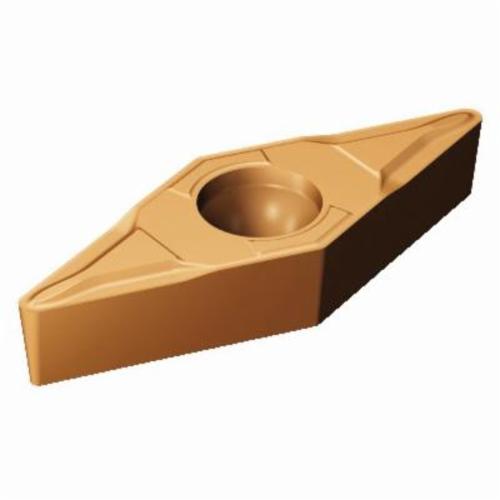 Sandvik Coromant 5755644 CoroTurn® 107 1-Sided Basic Shape Turning Insert, ANSI Code: VBMT 331-MF 1115, VBMT Insert, Material Grade: M, S, 331 Insert, Diamond Shape, 16 Seat, Positive Rake, Neutral Cutting, Carbide, Manufacturer's Grade: 1115