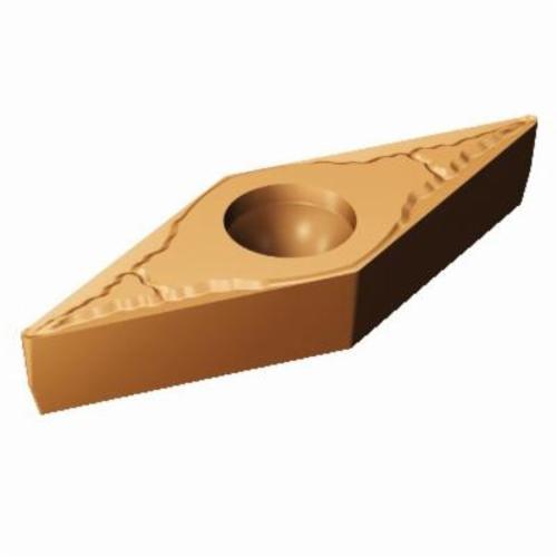 Sandvik Coromant 5755677 CoroTurn® 107 1-Sided Basic Shape Turning Insert, ANSI Code: VBMT 331-MM 1115, VBMT Insert, Material Grade: M, S, 331 Insert, Diamond Shape, 16 Seat, Positive Rake, Neutral Cutting, Carbide, Manufacturer's Grade: 1115
