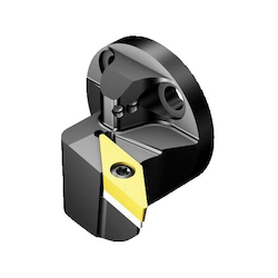 Sandvik Coromant 5764417 CoroTurn® 107 Cutting Unit Head With Internal Coolant, 32 mm System, 32 mm L Head/Projection, Right Hand Cutting, Insert Compatibility: VBMT 160408, 35.8 mm OAL, Internal
