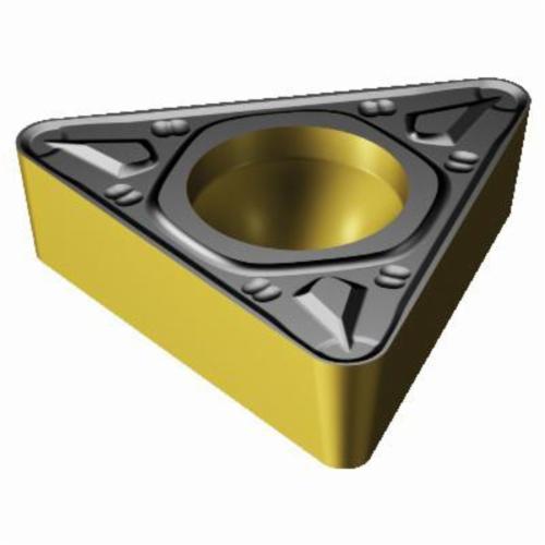 Sandvik Coromant 5752549 CoroTurn® 107 Turning Insert, ANSI Code: TCMT 222-KR 3215, TCMT Insert, Material Grade: K, 222 Insert, Triangular Shape, 11 Seat, Positive Rake, Neutral Cutting, For Use On Cast Iron, Carbide, Manufacturer's Grade: 3215