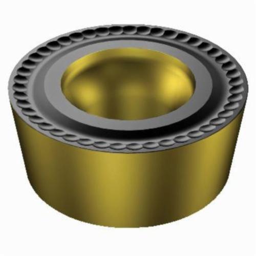 Sandvik Coromant 5740611 CoroTurn® 107 1-Sided Basic Shape Turning Insert, ANSI Code: RCMT 43 M0 4235, RCMT Insert, Material Grade: K, M, P, 43M0 Insert, Round Shape, 12 Seat, Positive Rake, Neutral Cutting, For Use On Cast Iron, Stainless Steel and Steel