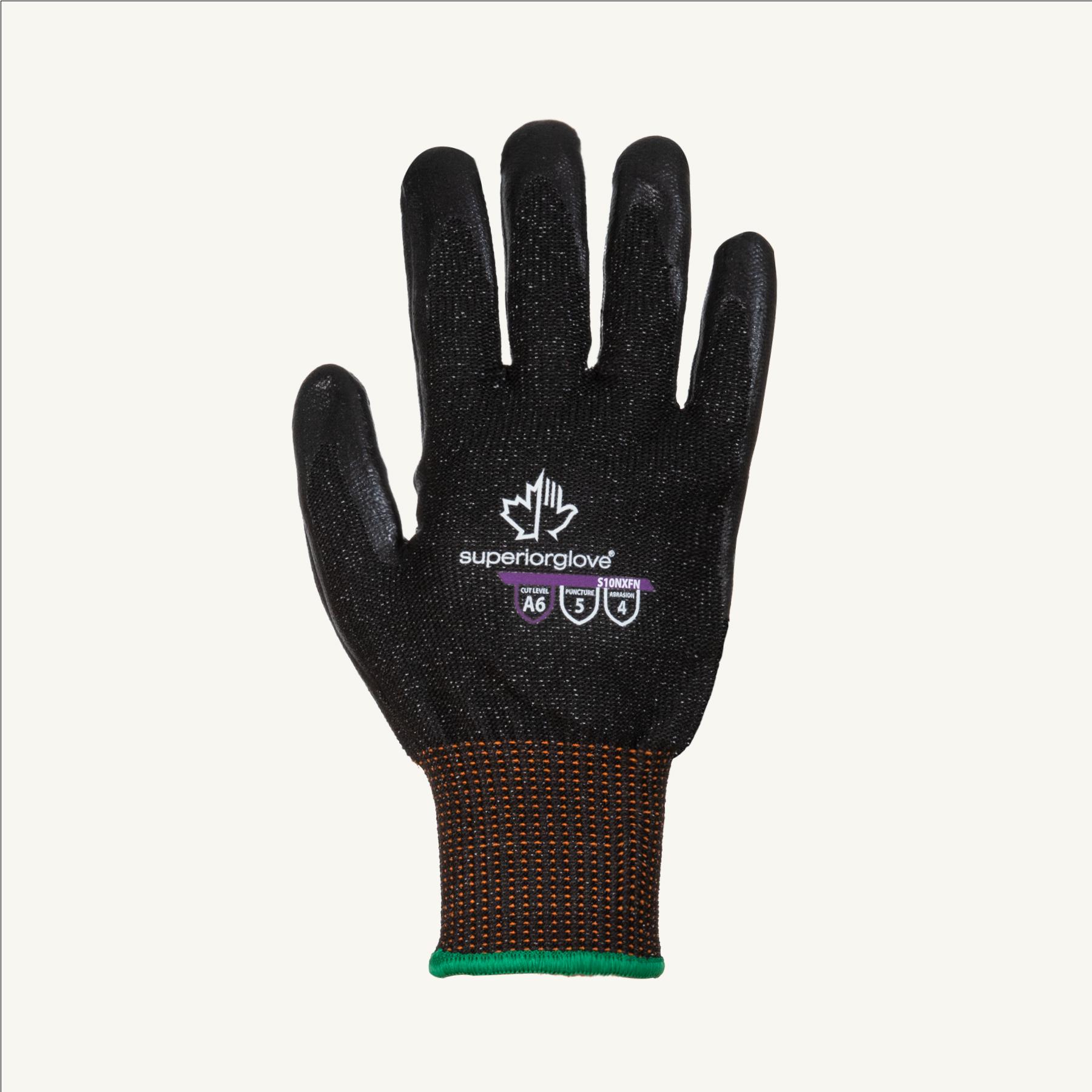 Emerald CX® S10NXFN-12 S10NXFN Touchscreen Compatible Gloves, XXXL, Stainless Steel/Composite Filament Core, Knit Wrist Cuff, ANSI Cut-Resistance Level: ANSI A5, ANSI Puncture-Resistance Level: Level 5