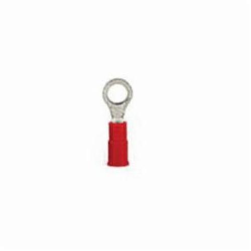 Techspan® R4A6 Ring Terminal, 22 to 18 AWG Conductor, 0.84 in L, PVC, Red