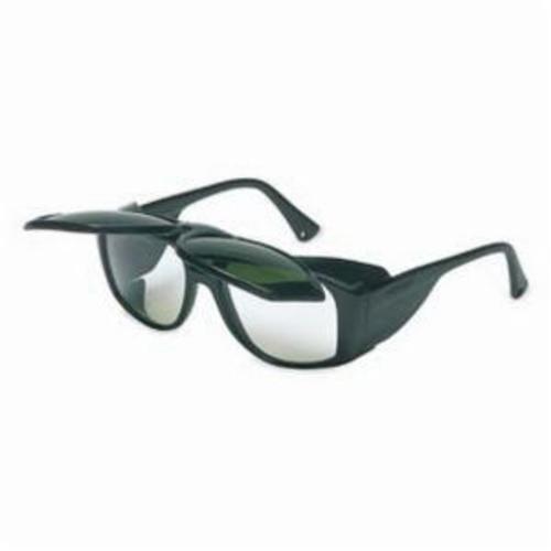 Uvex® by Honeywell S212 Horizon™ Flip-Up Protective Glasses With Side Shields, Anti-Scratch, Shade 3.0 Clear Lens, Black, PVC Frame, Polycarbonate Lens, ANSI Z87.1-1989/Z87.1-2010