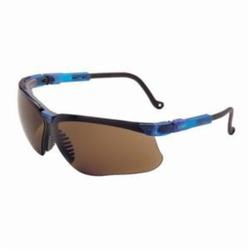Uvex® by Honeywell S3241X Genesis® High Performance Safety Eyewear, Uvextreme® Anti-Fog, Espresso Lens, Wrap Around Frame, Vapor Blue, Polycarbonate Frame, Polycarbonate Lens, ANSI Z87.1-1989, ANSI Z87.1-2003, CSA Z94.3, CA 18828, Military V0