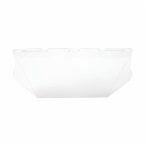 V-Gard® 10115836 Contoured Visor, Clear, Polycarbonate, 8 in H x 17 in W x 0.04 in THK Visor, For Use With V-Gard® Frames and Headgears, ANSI/ISEA Z87.1-2010, CSA Z94.3, EN 166 (2C-1.2 MSA 1B), AS/NZS 1337