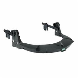 V-Gard® 10121266 Slotted Standard Grade Faceshield Frame, For Use With MSA® Slotted Cap Style, Plastic, Black, ANSI/ISEA Z87.1-2010