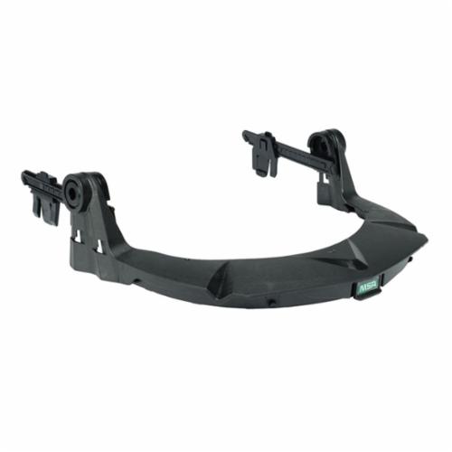 V-Gard® 10121266 Slotted Standard Grade Faceshield Frame, For Use With MSA® Slotted Cap Style, Plastic, Black, ANSI/ISEA Z87.1-2010