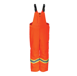 Viking® Journeyman® Professional® 3957FRPO Insulated Bib Overall, Unisex, Hi-Viz Orange, 300D Polyester/Polyurethane