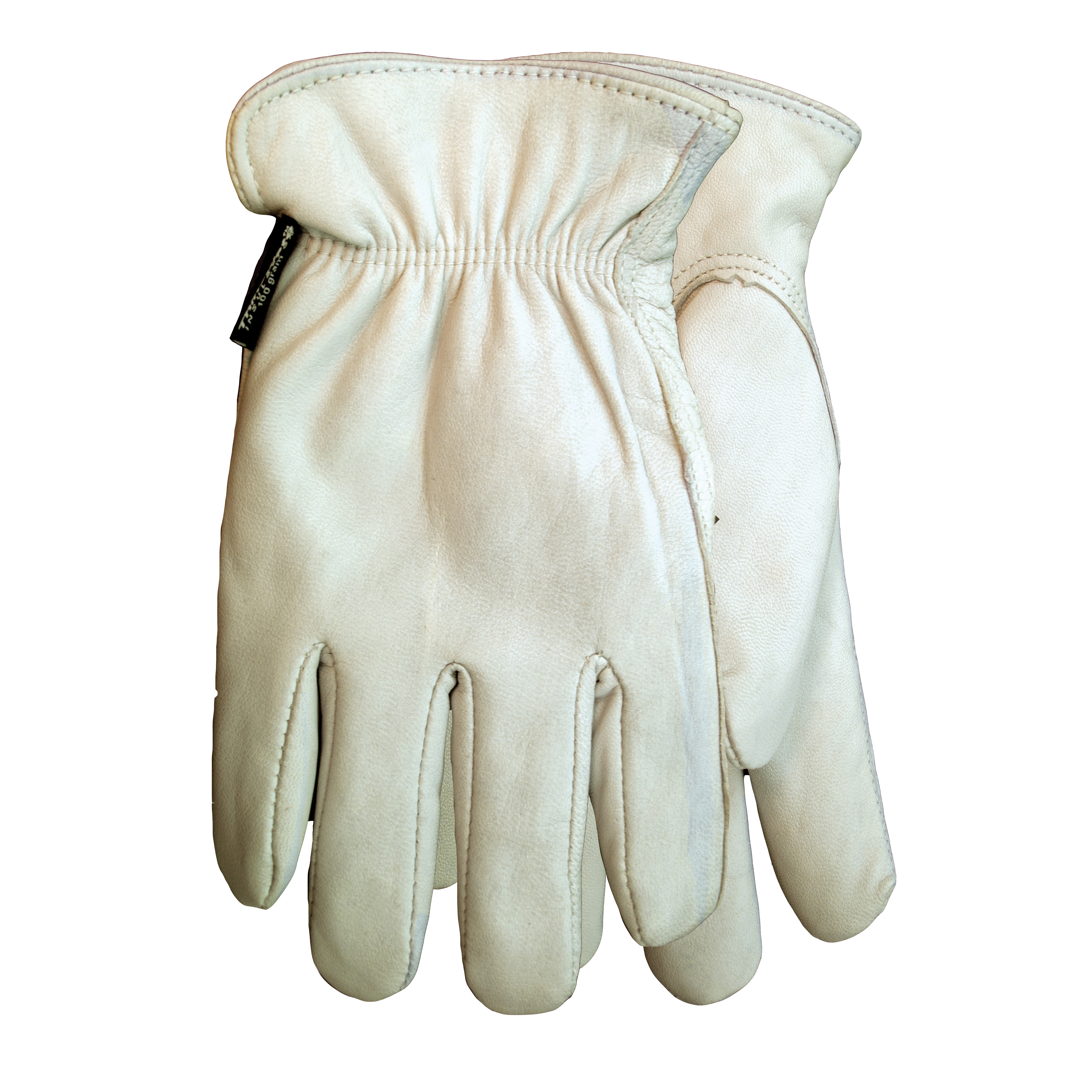 Watson 9545 Scape Goat General Purpose Gloves, Drivers, Clute Cut/Keystone Thumb Style, Full Grain Goatskin Leather Palm, Full Grain Goatskin Leather, White, Slip-On Cuff, C100 Thinsulate™ Lining