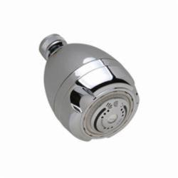 Zurn® Z7000-S9-BP Shower Head With Ball Joint Connector, 1.5 gpm Minimum, 2-5/8 in Dia x 4-3/8 in H Head