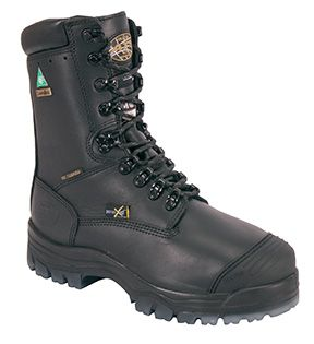 Oliver by Honeywell 45680C-BLK-060 Work Boots, Men's, Steel Toe, Leather Upper, Rubber Outsole, Resists: Liquid, Slip, Heat and Water, Specifications Met: ASTM F2413-11 M I/75 C/75 Mt/75 EH