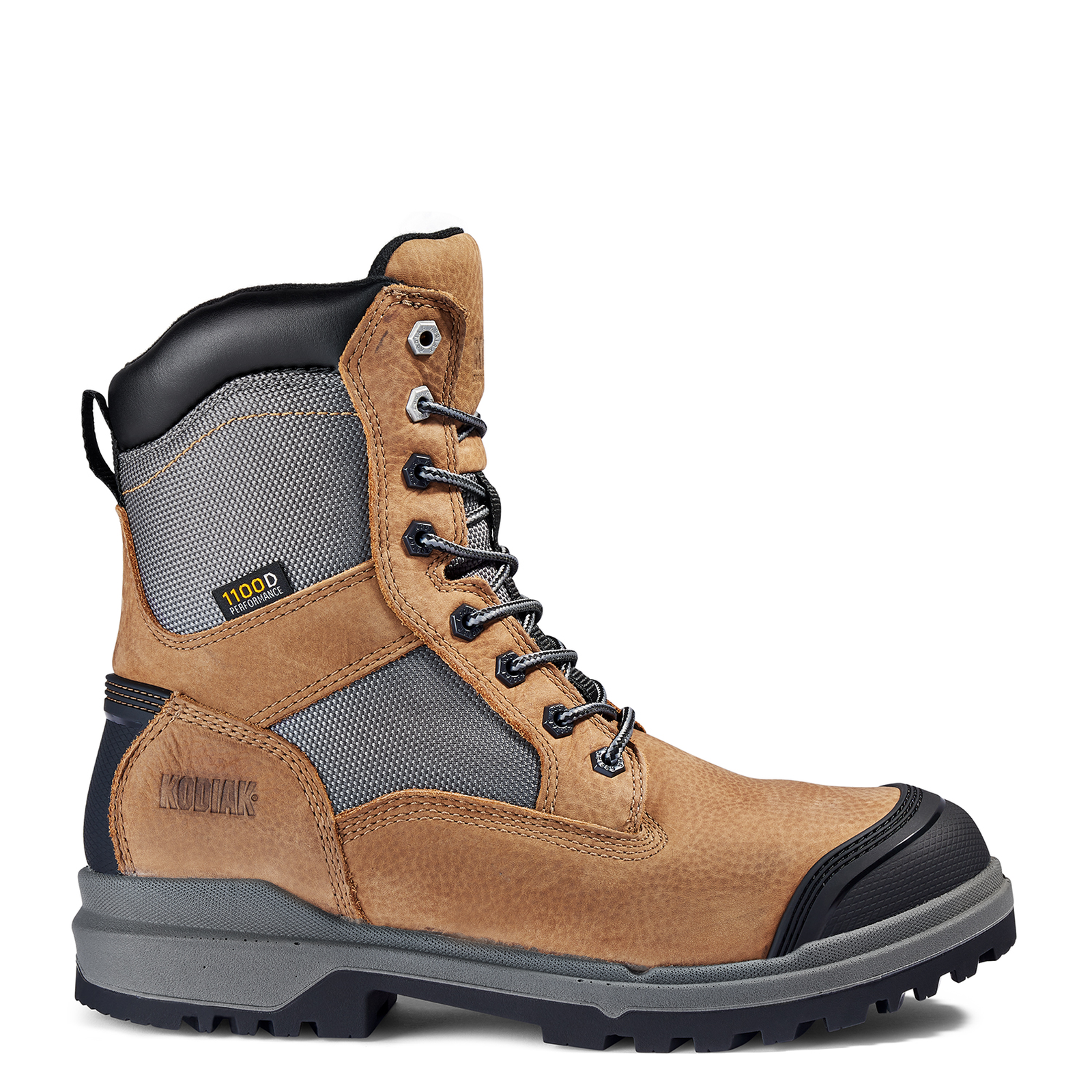 Men's Kodiak Karluk 1100D 8" Work Boot with Composite Toe Tan Sz 8