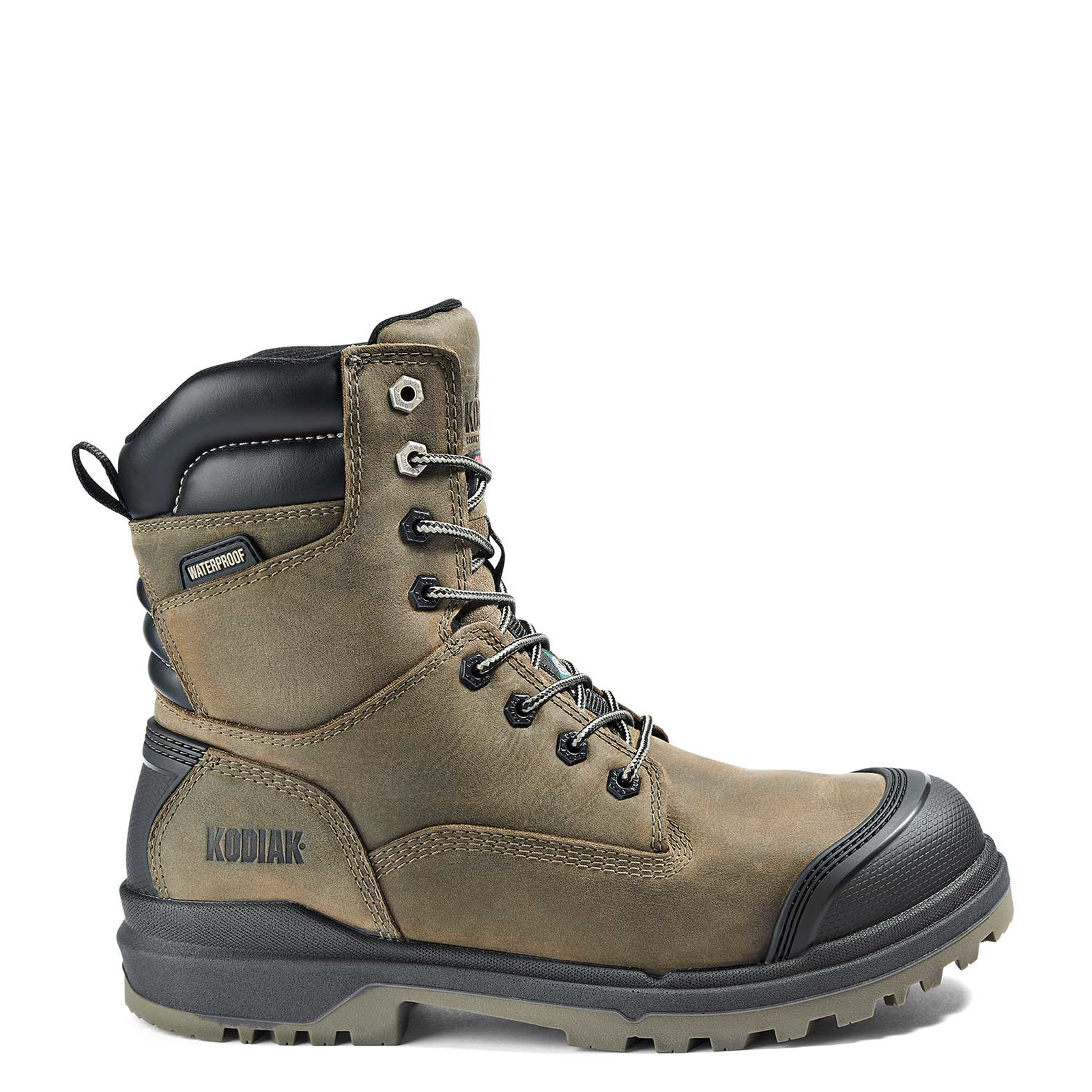 Men's Kodiak Karluk 8" Waterproof Composite Toe Safety Work Boot Fossil