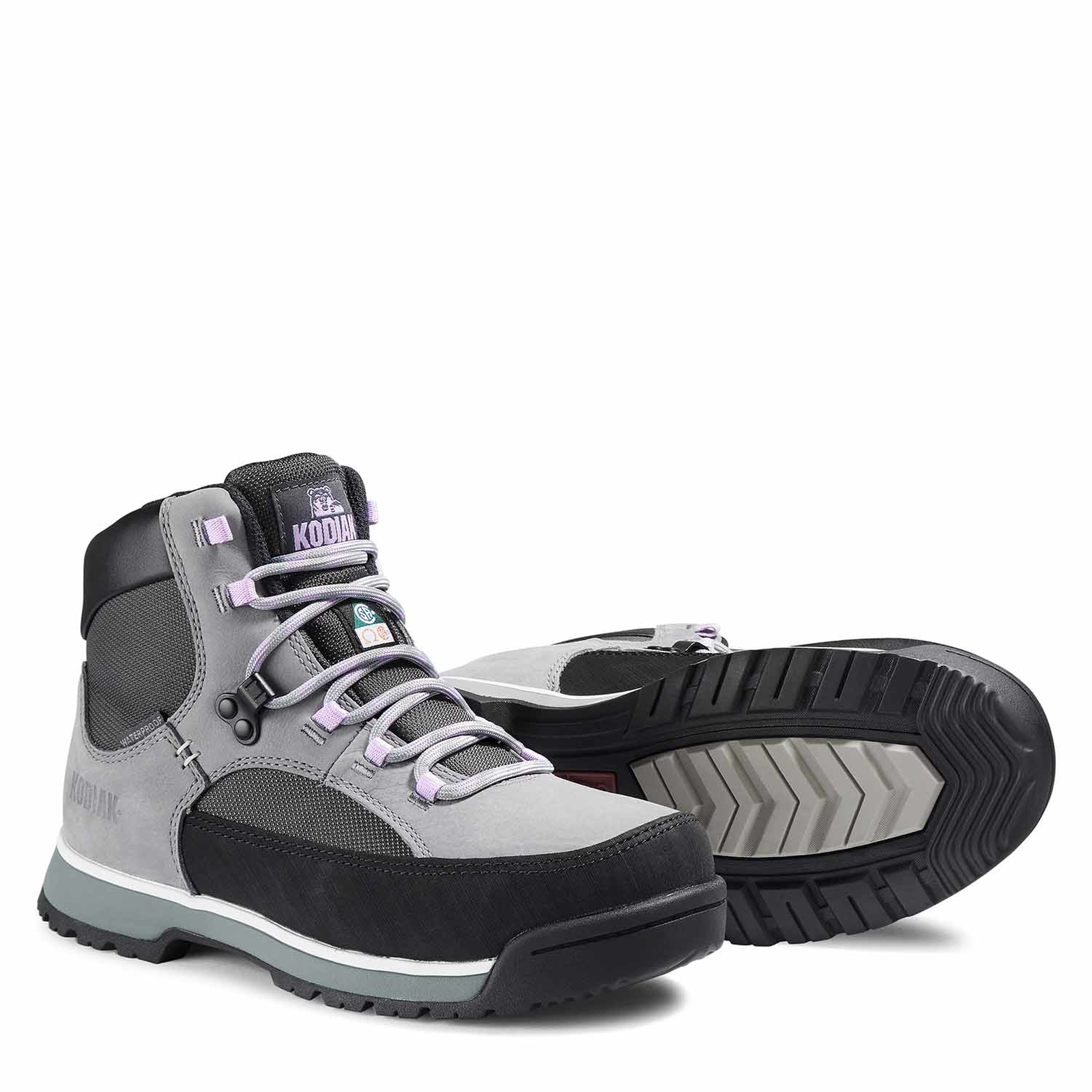 Women's Kodiak Greb Classic Hike Waterproof Steel Toe Safety Work Boot Grey