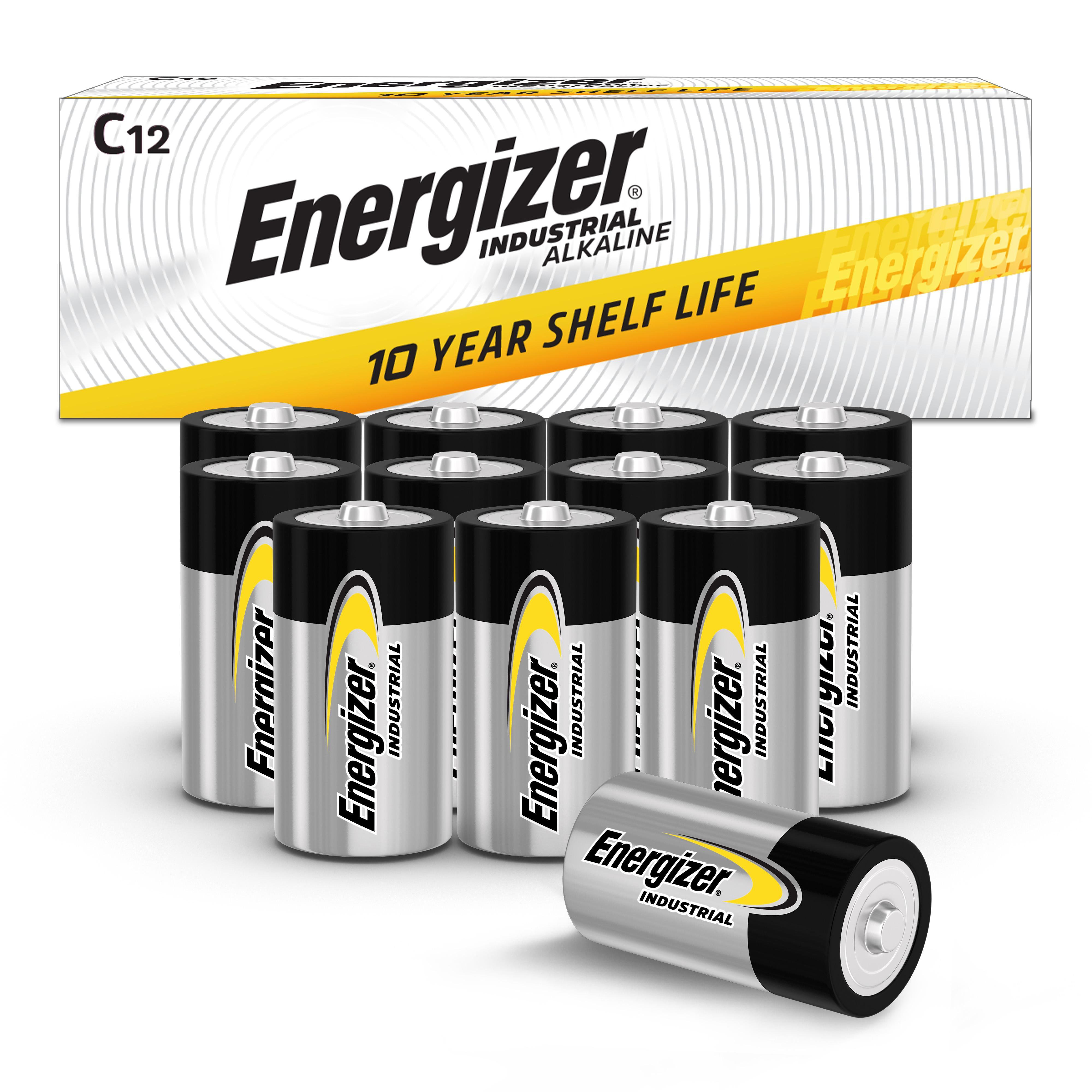 Energizer® EN93 Alkaline Battery, Zinc Manganese Dioxide (Zn/MnO2), 1.5 VDC Nominal, 8000 mAh Nominal, C