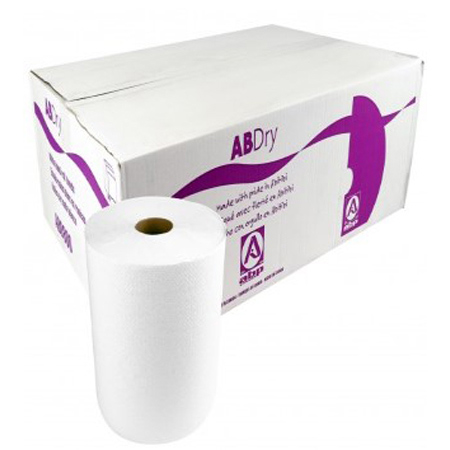 AB Dry Roll Towels - 800', White