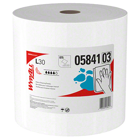 WypAll® L30 General Clean Heavy Duty Cleaning Towel - 12.2" x 12.4", White
