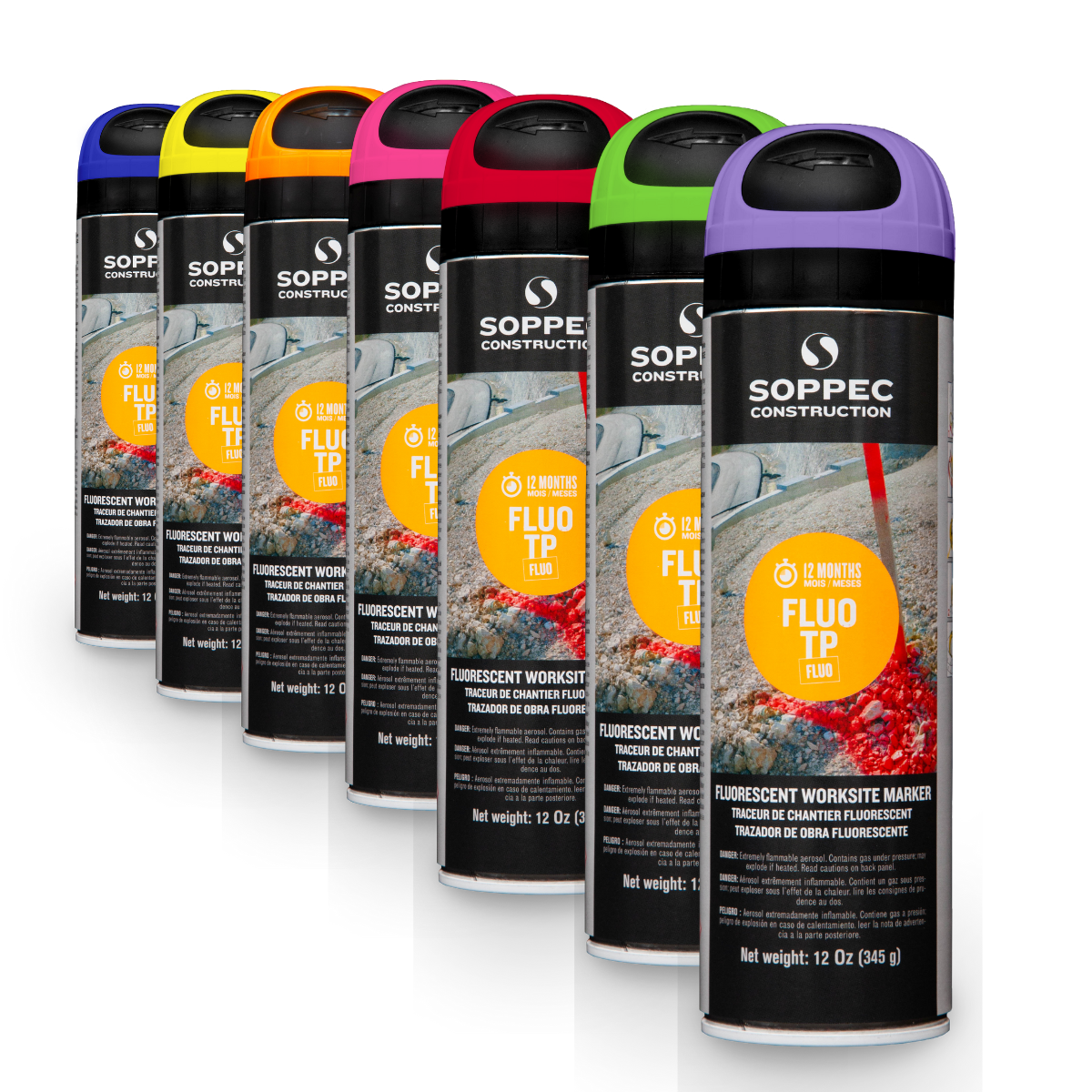 Fluo TP: Highly Fluorescent Worksite Marking Paint