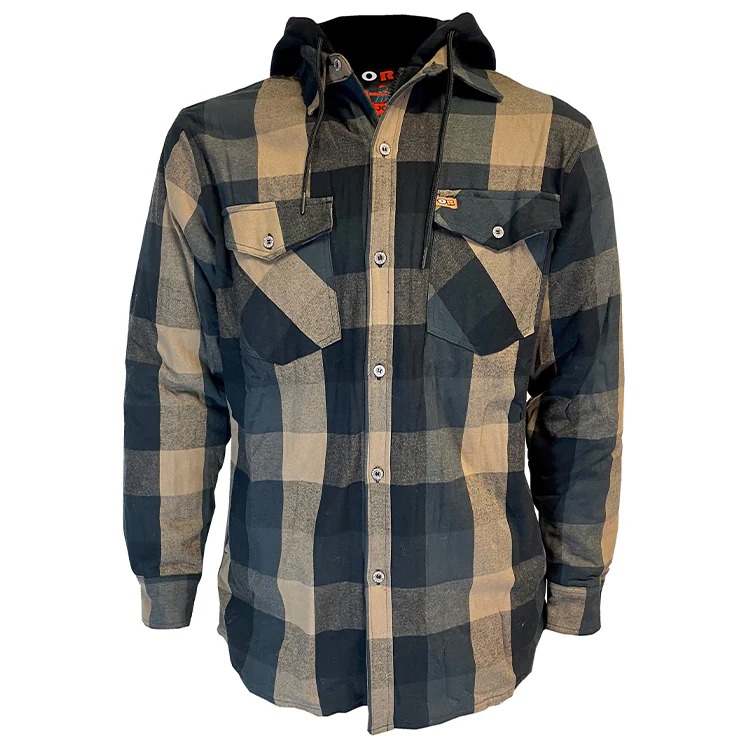 Joe, Fleece Lined Shirt with Hood, Sz XL