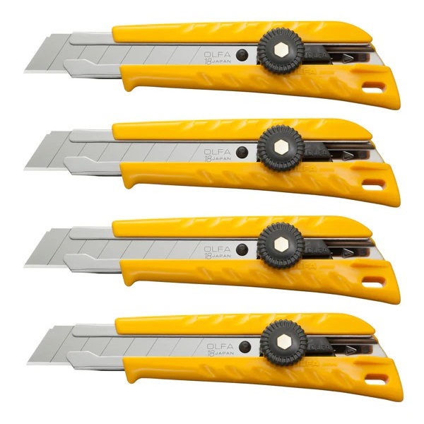 Knife, Olfa, Heavy Duty Cutter 4/pk